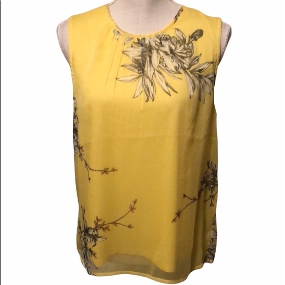 Vero Moda sleeveless top. Yellow, sz lg - Picture 1 of 7